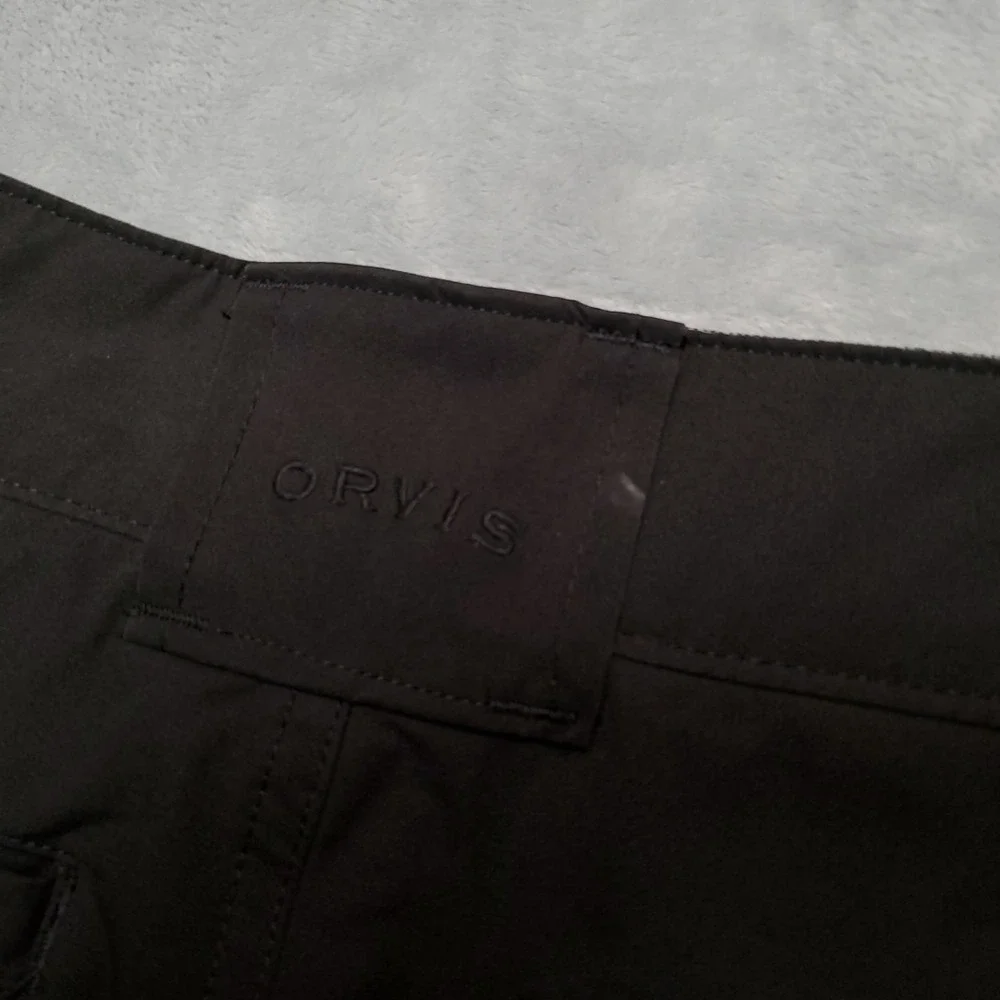 Orvis Shorts Mens 32 Black Cargo Lightweight Active Travel Hike Comfort Techwear